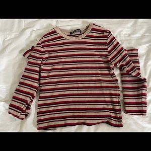 Striped cotton top
